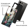 BONGEEK Case Compatible with Samsung Galaxy S23 Ultra,Scratch Resistant Hybrid 2-Layer Hard Shell Bright Phone Case,Hummingbird Flower Stained Glass - 2 of 4