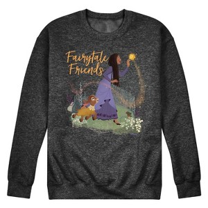 Men's - Disney - Fairytale Friends Graphic Fleece Sweatshirt - 1 of 4