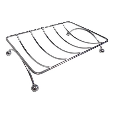 Evideco French Home Goods Self-Draining Metal Wire Soap Dish Holder for Bathroom and Kitchen – Compact Design to Keep Soap Dry and Hygienic