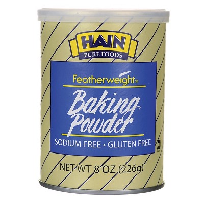 Hain Pure Foods Featherweight Baking Powder 8 oz Can