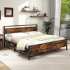 Costway Twin/Full/Queen/King Size Bed Frame with Wooden Headboard and Footboard Under-Bed Storage - 2 of 4