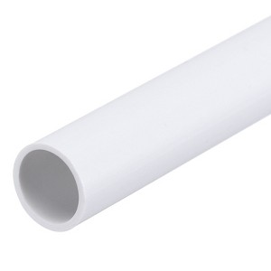 Unique Bargains PVC Water Plumb DIY Crafts High Impact Rigid Round Pipes 8" Length - 1 of 4