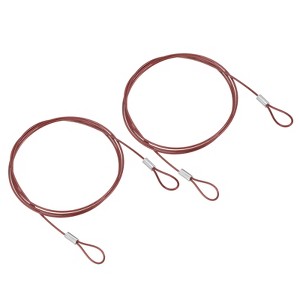 Unique Bargains Stainless Steel Stage Lighting Luggage Locking Cables with Double Loops 3.3 Ft - 1 of 4