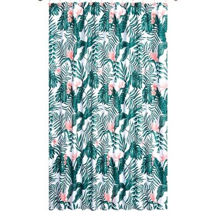 The Lakeside Collection Palm Floral Bath Collection - Shower Curtain - 1 of 3
