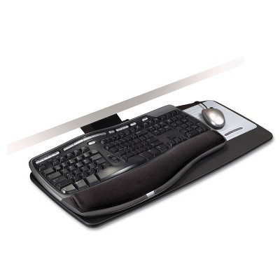 3M Knob Adjust Keyboard Tray With Standard Platform 25 1/5w x 12d Black AKT60LE