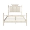 KIGFTSOD Vintage Country Style Wood Four Poster Platform Bed - 4 of 4