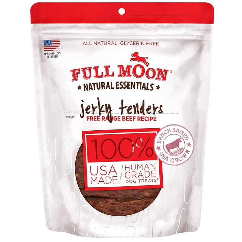 Full Moon Essentials Jerky Beef Tenders Dog Treats - 14oz, 1 of 6