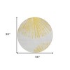 Gold And Ivory Abstract Washable Indoor Outdoor Area Rug - 3 of 4