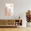 Amanti Art Cat with Cactus by Melloi Art Prints Wood Framed Wall Art Print - 4 of 4