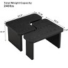 NicBex 47.24" Rectangular Wood Coffee Table,Farmhouse Detachable End Table,L-Shaped Coffee Table,Center Table for Living Room,Dining Room - 3 of 4