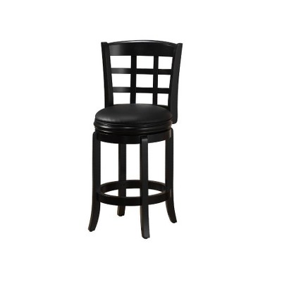 Boraam Industries Kyoto Swivel 24" Counter Height Barstool - Black (1)