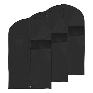 Unique Bargains Waterproof Dustproof Suits Coats Dresses Garment Bags 3 Pcs - 1 of 4