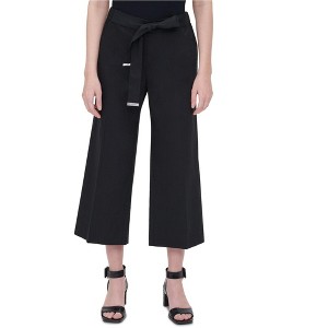 Calvin Klein Womens Tie Waist Casual Cropped Pants - 1 of 1