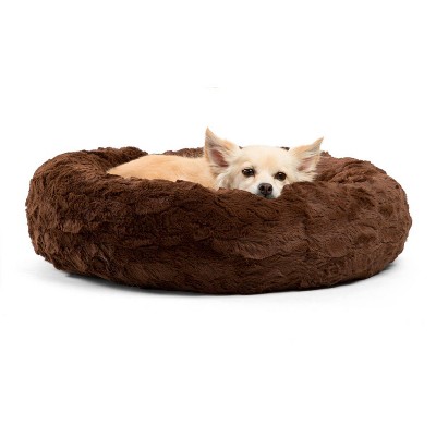 Best Friends by Sheri Donut Lux Dark Chocolate Dog Bed - Dark Brown