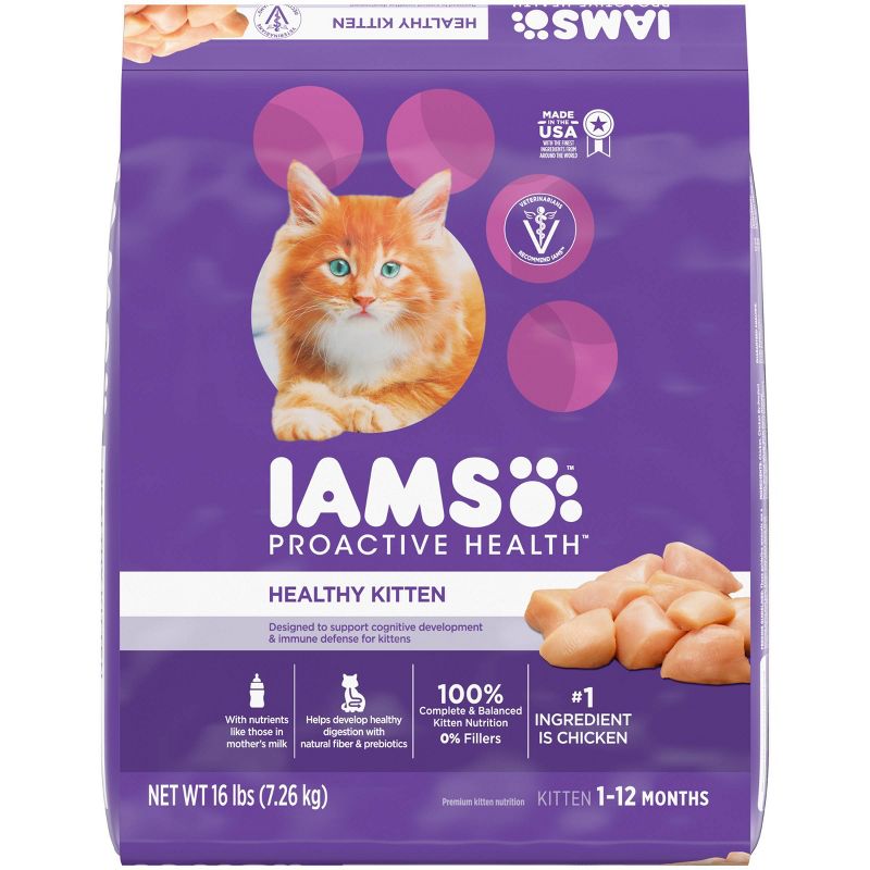 IAMS Proactive Health with Chicken Kitten Premium Dry Cat Food, 1 of 14