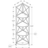 TOAOTBNBO 4 Tier Fan-shaped Storage Bookcase, Space-saving Tall Booksgelves with Metal Legs Office Narrow Display Book Shelf - 3 of 4