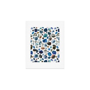 Ninola Design Watercolor Stains Blue Gold 8" x 10" Art Print - Society6 - 1 of 2