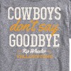 Men's - Yellowstone - Cowboys Don't Say Goodbye Short Sleeve Graphic T-Shirt - 2 of 4