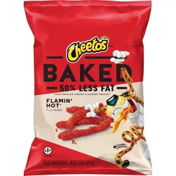 Cheetos Oven Baked Flamin' Hot Cheese Flavored Snacks - 7.625oz