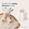 Bearington Lil' Lofty 28.5 Inch X 28.5 Inch Giraffe Large Baby Lovey - Baby Security Blanket - 4 of 4