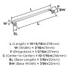 Amerock Lintel Pull for Cabinets, Drawers, and Furniture - 4 of 4