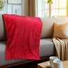 Unique Bargains Blanket Simple Coral Fleece 39"x28" - 4 of 4