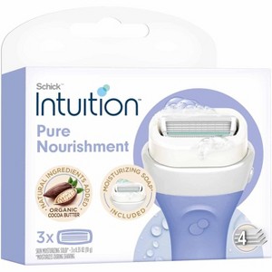 Schick Intuition Pure Nourishment Womens Razor Refills with Coconut Milk and Almond Oil, 12 count - 1 of 4