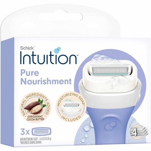 Schick Intuition Pure Nourishment Womens Razor Refills with Coconut Milk and Almond Oil, 12 count - image 1 of 4