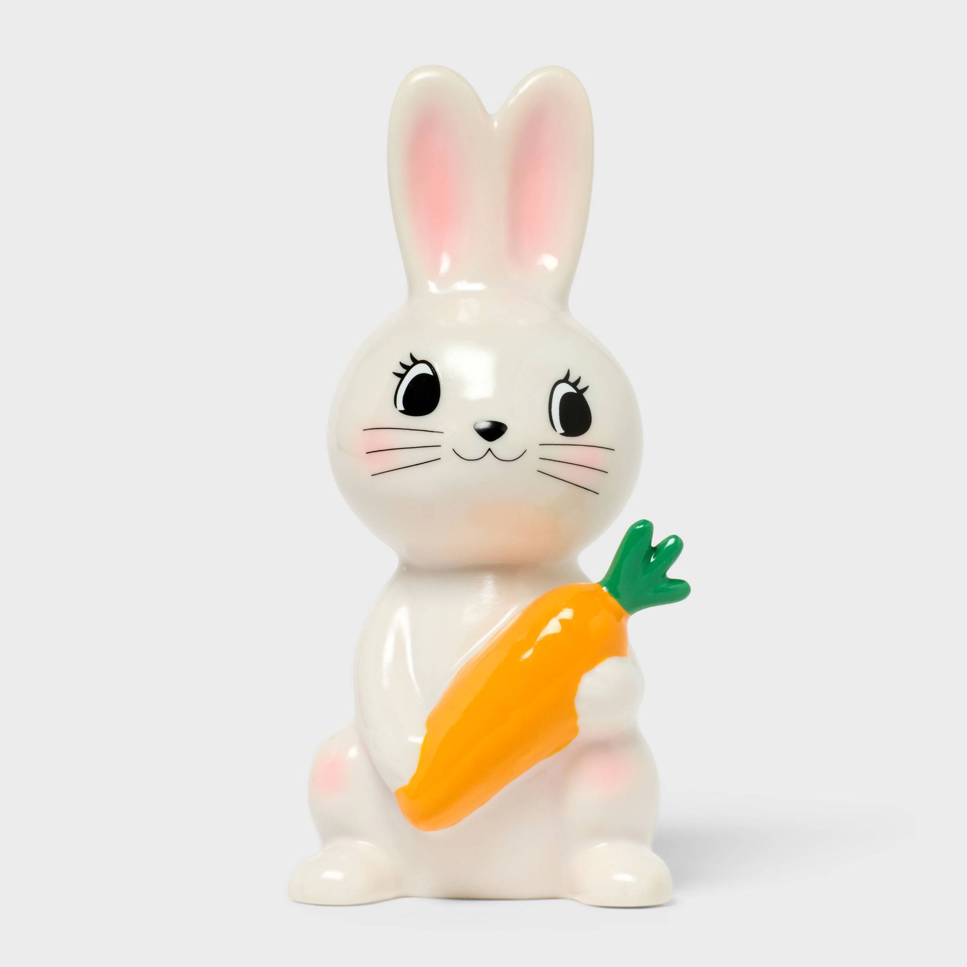 Decorative Easter Polyresin Bunny Holding Carrot - Spritz™