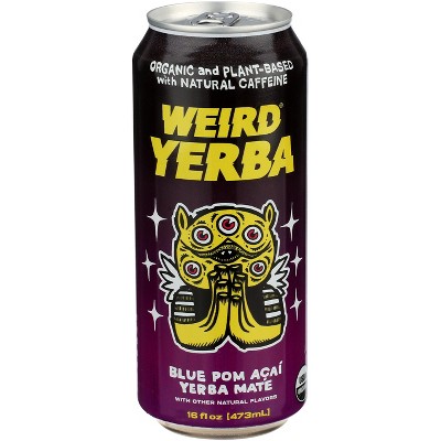 Drink Weird Tea Yerba Mate Pomegranate Acai - Pack of 12 - 16 fo