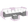 vidaXL Garden Sofa Set Beige - 3 of 4