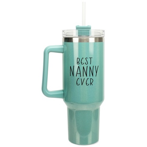 Elanze Designs Best Nanny Ever Childcare Au Pair 40 oz. Stainless Steel, Large Water Bottle Coffee Mug, Spill & Leak Resistant, Thermal Travel Tumbler - image 1 of 1