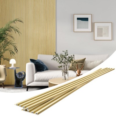 8 Pack 96 in. x 6 in.  Slat Wall Panels, WPC Soundproof 3D Wall Panel for Interior Wall Decor