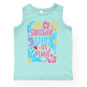 The Juniper Shop Boho Sunshine State Of Mind Flowers Youth Tank Top - 1 of 4