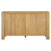 Okak Sideboard Buffet Cabinet, Accent Cabinet with 4 Doors and 4 Shelves, Storage Cabinet for Living Room, Entryway, Hallway, Office, Natural - 3 of 4
