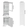 FURNIinspire Bathroom Storage Cabinets Bathroom Organizers And Storage, Modern Household Storage Cabinet, Slim Cabinet, White, 41.34"*20.67"*6.69" - 3 of 4
