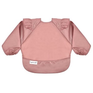 Tiny Twinkle Mess-Proof/Waterproof Long-Sleeve Baby Bib, Machine Washable Smock for Eating - 1 of 4