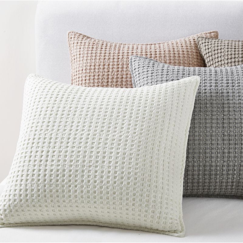 Mills Waffle Square Decorative Pillow - Levtex Home, 3 of 5