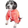 Pet Life (R) Active 'Downward Dog' Heathered Performance 4-Way Stretch Two-Toned Full Body Warm Up Hoodie - 3 of 4
