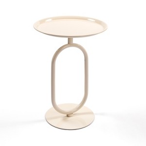 NicBex 24"/21.3" Lantern-Shaped Round Coffee Table,Metal Small End Table with 17.7"/18.9" Top,Side Table for Living Room,Bedroom - 1 of 4