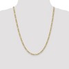 Black Bow Jewelry 4.5mm, 10k Yellow Gold Hollow Figaro Chain Necklace - 2 of 4