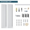 SMARTSTANDARD 78.4 in. H 1-Panel White Primed Hollow Core Bifold Door with Hardware Kit, Pre-drilled Doors - 4 of 4