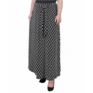NY Collection Womens Sash Waist Tie Maxi Skirt - 1 of 1
