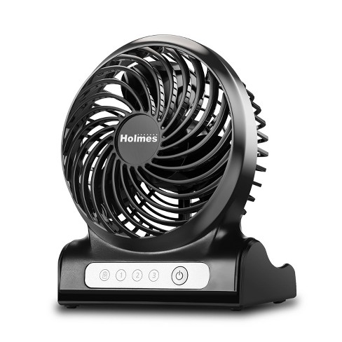 Personal Rechargeable Fan Black - Holmes - image 1 of 4