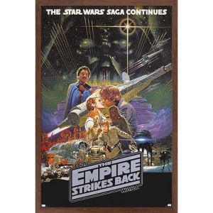 Trends International Star Wars: The Empire Strikes Back - Kiss One Sheet Framed Wall Poster Prints - 1 of 4