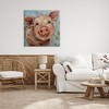 Stupell Industries Modern Pig Portrait Farm Animal Canvas Art - 3 of 4