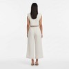 Women Khaki Linen-Cotton Sleeveless Slim Fit Set – Stretch Two-Piece Outfit Cherie Code - 3 of 4
