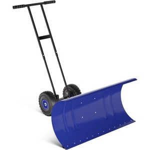 Heavy Duty Snow Shovel for Driveways and Walkways – Durable Metal Blade, Comfortable Handle, Ideal for Clearing Snow in Yards and Gardens - 1 of 4