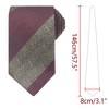 INSPIRE CHIC Men's Striped Regular Contrast Color Necktie - 2 of 4