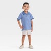Toddler Boys' Short Sleeve Striped Polo Shirt - Cat & Jack™ - 3 of 3